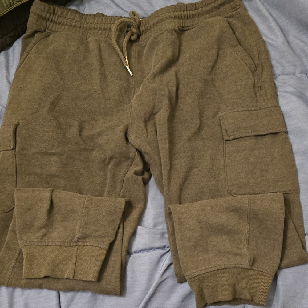 Grey Cargo Jogger with Drawstring Waist